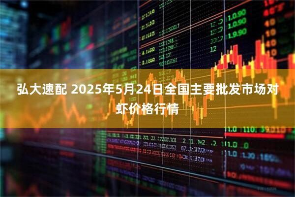 弘大速配 2025年5月24日全国主要批发市场对虾价格行情