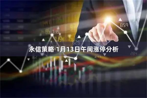 永信策略 1月13日午间涨停分析